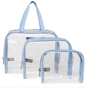 Aimee Kestenberg Chloe Transparent Tote Set, Blue